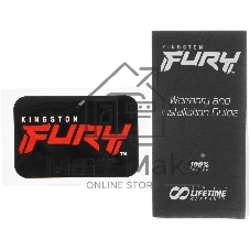Оперативная память Kingston Fury Beast, DDR5, 16Gb (1x16GB), 5600MHz, CL40, DIMM, радиатор, белый