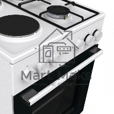 Плита комбинированная Gorenje GK5A12WG белый, конфорок 2 газовых и 2 электрических, духовка 68 л, 50 см x 85 см x 59.4 см