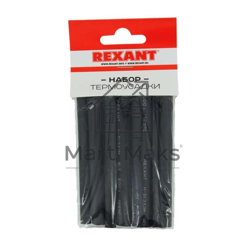 Термоусаживаемые трубки STANDARD 2:1 (Набор 18шт.) Rexant