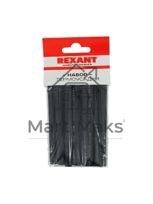 Термоусаживаемые трубки Rexant STANDARD 2:1 (Набор 18шт.)