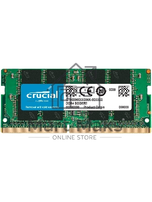 Оперативная память Crucial, DDR4, 16GB (1x16 GB), 3200 MHz, CL22, SO-DIMM