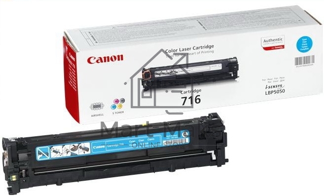 Картридж лазерный Canon Cartridge 716C (1979B002) голубой (1500 стр.) для Canon LBP5050/5050N