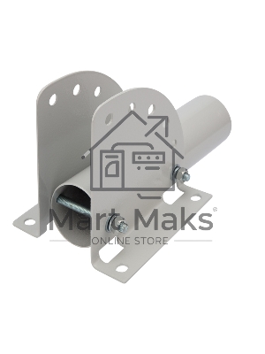 Кронштейн для консольного светильника Rexant КР-3.1 накладного монтажа или под бандажную ленту с переменным углом серый (сталь 2 мм, 230х150х150, Ø 51)