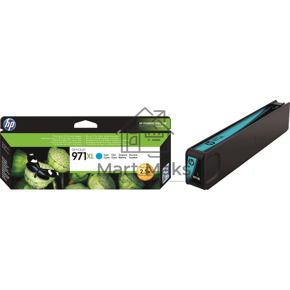 Картридж струйный HP №971XL CN626AE голубой для HP OJ Pro X476dw/X576dw/X451dw/X551dw (6600стр.)