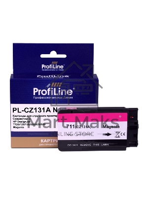 Картридж струйный ProfiLine PL-CZ131A №711 для принтеров HP DESIGNJET T120/T520 Magenta