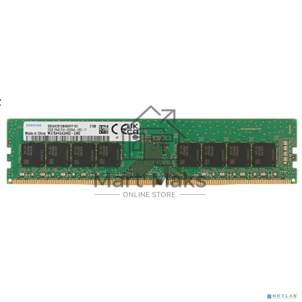 Оперативная память Samsung, DDR4, 32GB (1x32GB), 3200MHz, CL22, DIMM, OEM