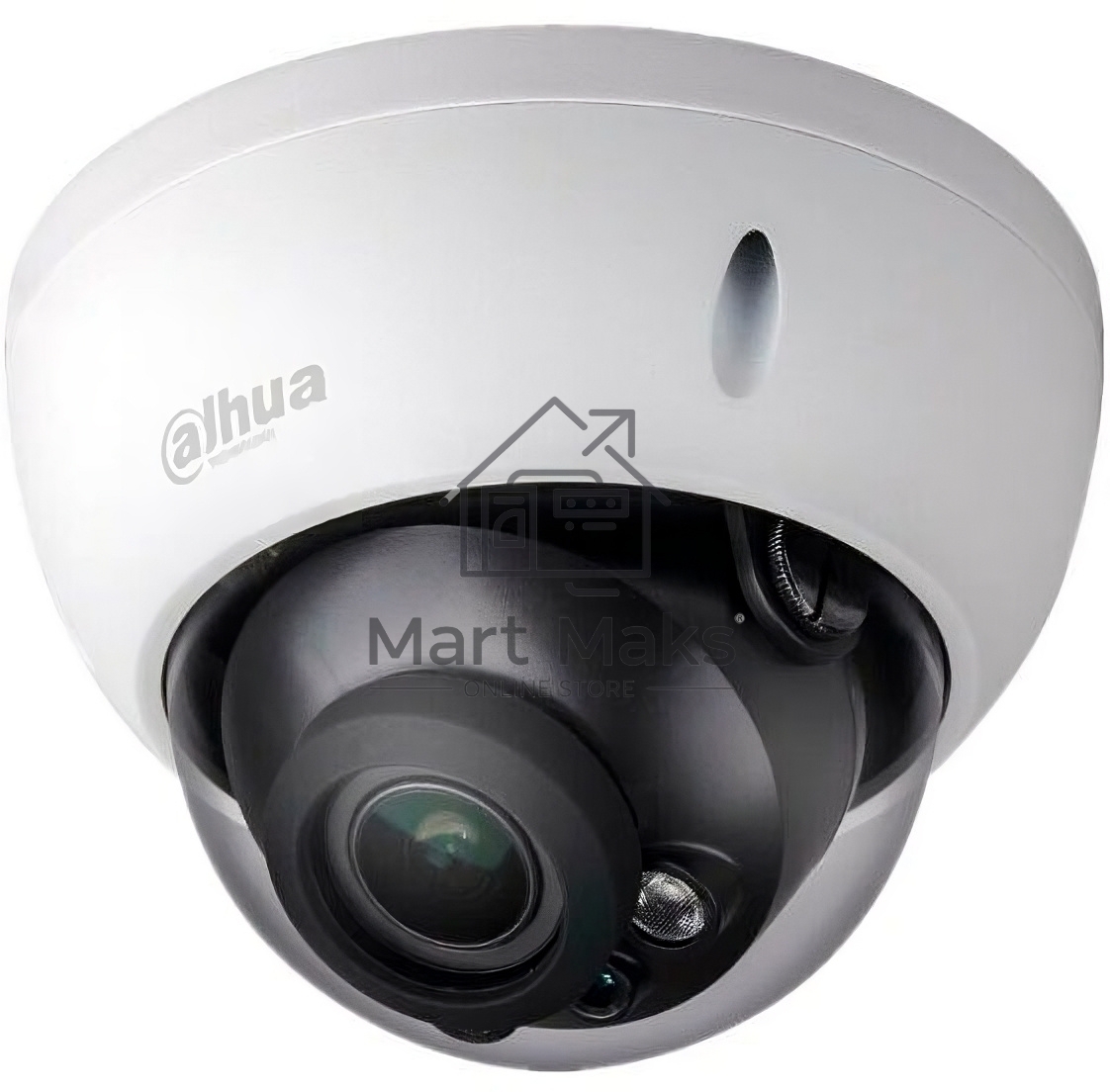Уличная купольная IP-видеокамера DAHUA DH-IPC-HDBW3241RP-ZS-S2 с ИИ 2Мп, 1/2.8” CMOS, моторизованный объектив 2.7~13.5мм, видеоаналитика, ИК-подсветка до 40м, IP67, IK10, корпус: металл