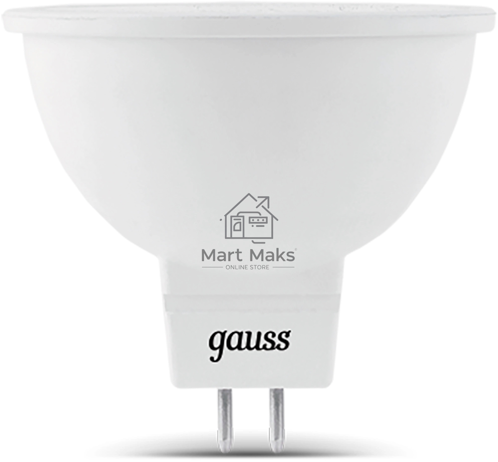 Лампа светодиодная Gauss 101505109 9Вт цок.:GU5.3 рефлек. 150B св.свеч.бел.теп. MR16 (упак.:10шт)