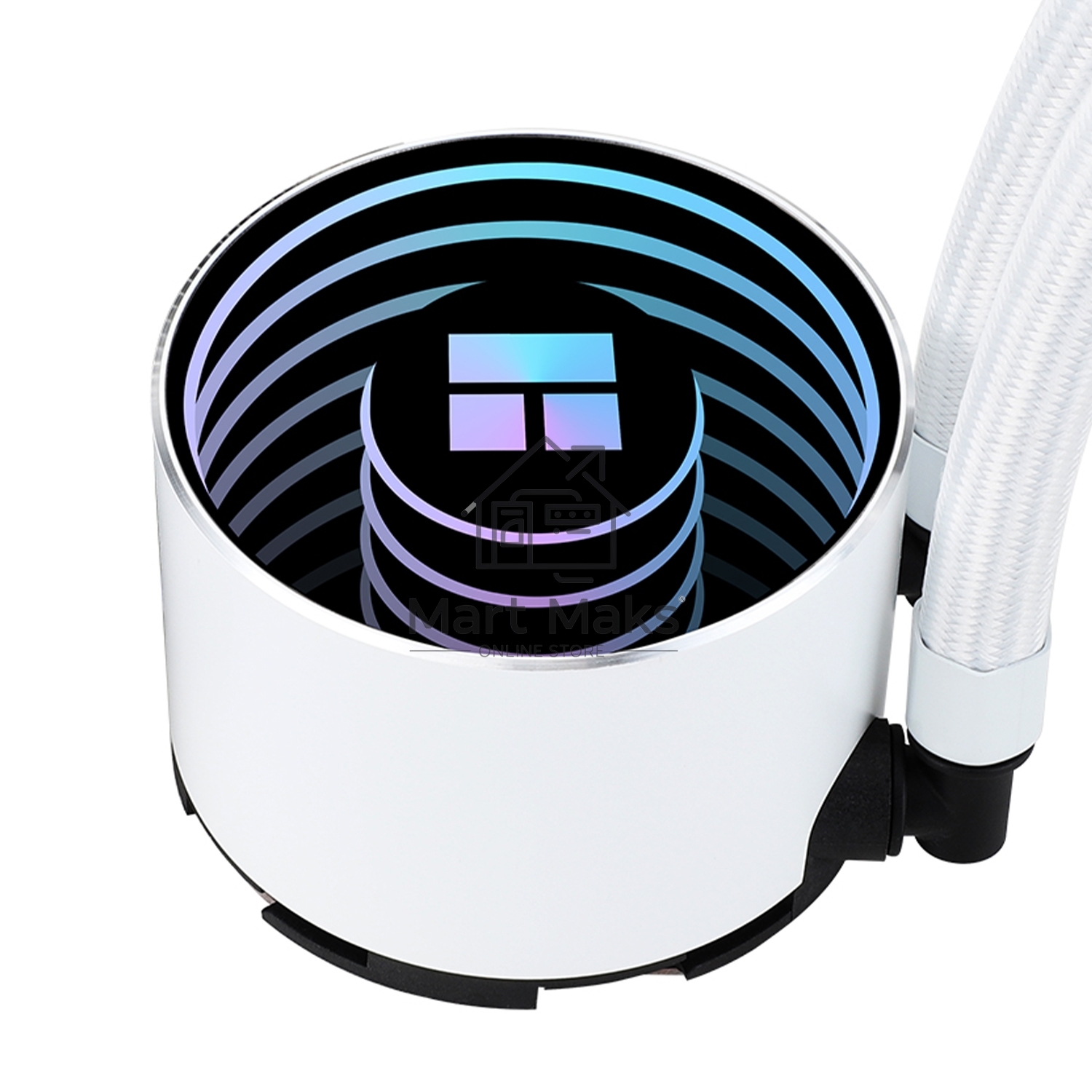 Водяное охлаждение для процессора Thermalright Frozen Notte 360 белый ARGB V2 (360mm, White, ARGB/ Fans: 3x120mm, 72.37CFM, 27.7dBA, 2000RPM/ Pump height 54mm, 28dBA, 5300RPM, Rad thickness 27mm/ S: 1200, 1700, 1851, 2011, 2066, 115X, AM2, AM2+, AM3, AM3+
