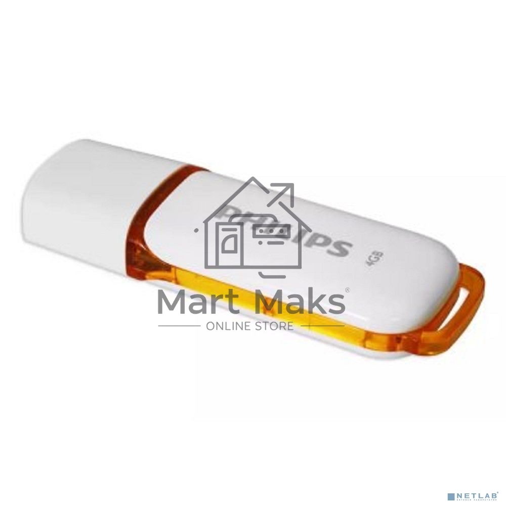 Флешка USB R/W 4GB PHILIPS SNOW2.0 4GB, USB 2.0