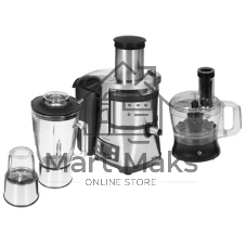 Кухонный комбайн Kitfort KT-1395 800Вт серебристый/черный