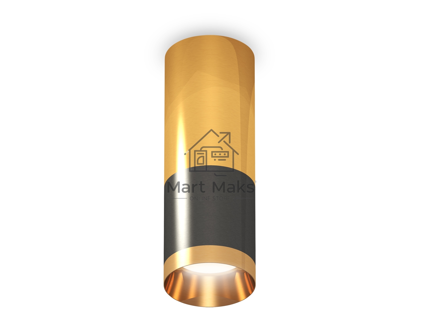 Светильник Ambrella Light XS6303050 DCH/PYG черный хром/золото желтое полированное MR16 GU5.3 (C6303, C6327, A2010, N6134)