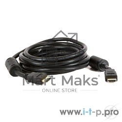 Кабель HDMI/DVI 5bites APC-014-150 HDMI M/HDMI M V1.4b, высокоскоростной, ethernet+3D, зол.разъемы, ферр.кольца, 15м.