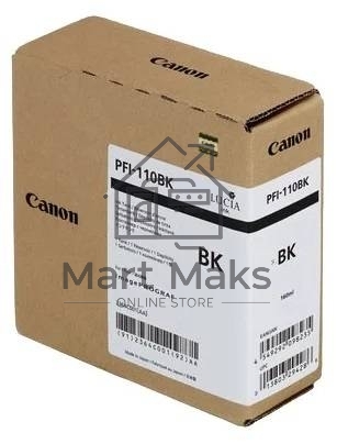 Картридж струйный Canon PFI-110 BK 2364C001 черный (160мл) для Canon TX-2000/TX-3000/TX-4000