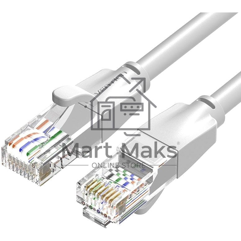 Патч-корд Vention прямой UTP cat.6, RJ45 - 1,5м. Серый
