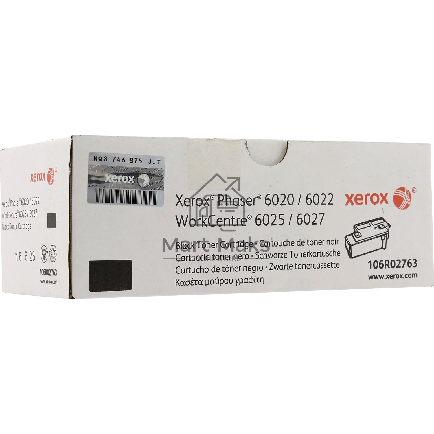 Картридж лазерный XEROX 106R02763 черный для Phaser 6020/22/WC 6025/27 (2000 стр.)(Channels)