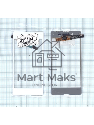 Сенсорное стекло (тачскрин) для Sony Xperia E3 (D2202) белое