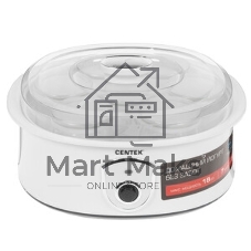 Йогуртница Centek CT-1442 15 Вт, 200 мл, емкостей - 7 шт, материал баночек - стекло, белый