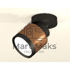 Светильник Ambrella Light XM8117001 SCF/SBK/PBK кофе песок/черный песок/черный полированный GX53 (A2229, A2106, C8117, N8113)