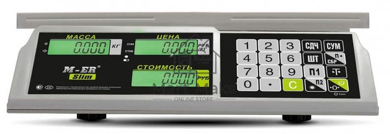 Весы торговые Mertech M-ER 326AC-32.5 LCD серый (3041)
