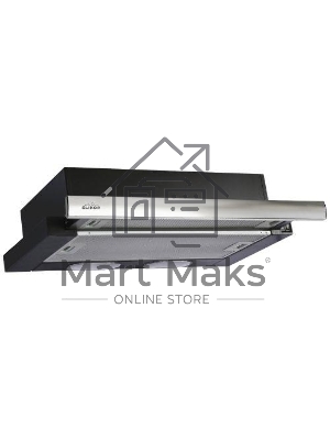 Вытяжка встраиваемая Elikor Интегра 50П-400-В2Л черный/нержавеющая сталь, 50 см, 400 куб. м/ч, 55 дБ