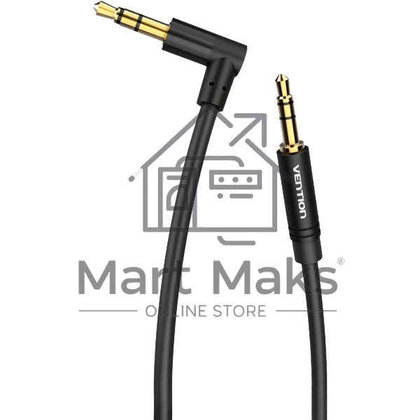 Кабель Vention аудио Jack 3,5 mm M/Jack 3,5 mm M угол 90 - 0.5м черный Кабель Vention аудио Jack 3,5 mm M/Jack 3,5 mm M угол 90 - 0.5м черный