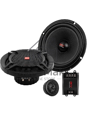 Колонки автомобильные ACV PG-6.2S 200Вт 92дБ 4Ом 16см (6.5дюйм) (ком.:2кол.) компонентные двухполосные