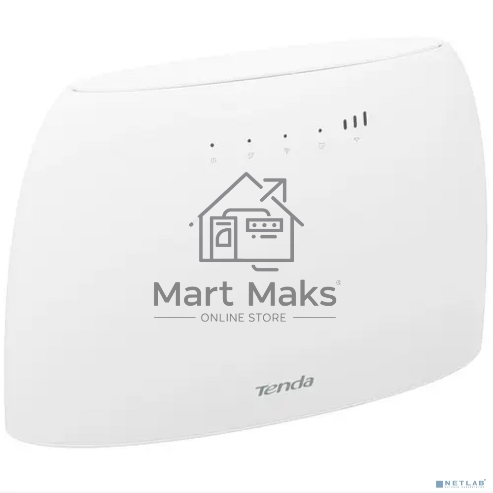 Роутер Tenda 4G03 4G LTE wiFi, 300Мбит/с, поддержка TR069, слот для SIM-карт