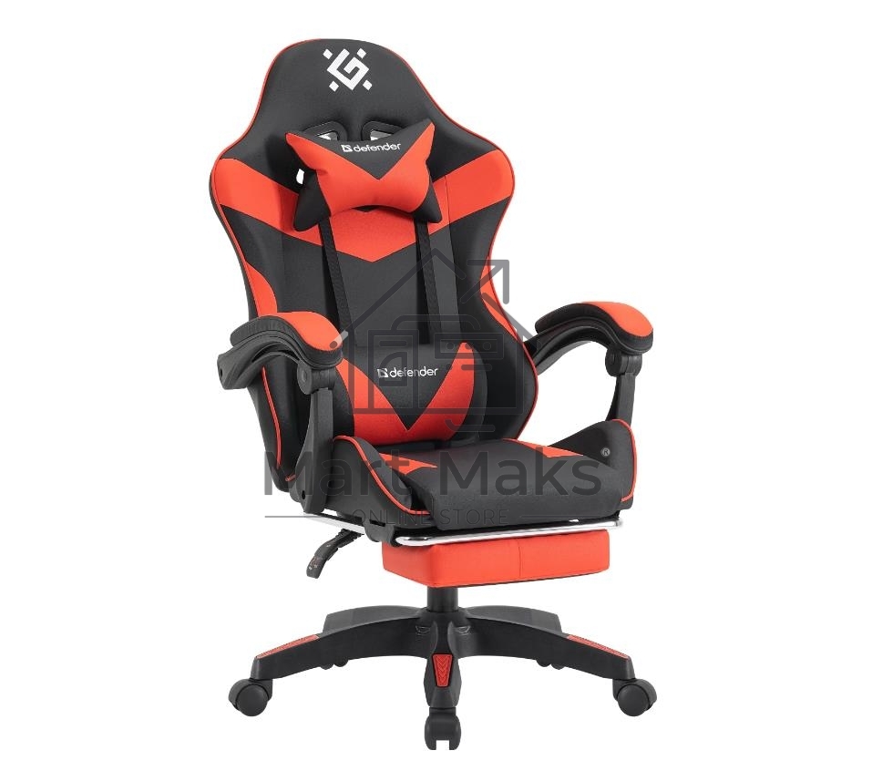Кресло игровое Defender 64057 TORNADO BLACK/RED PU