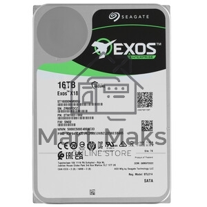 Жесткий диск HDD Seagate Exos X18 16Tb 7200rpm SATA 256Mb 3.5