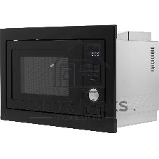 Встраиваемая микроволновая печь Hyundai HBW 2544 BG черный, 25 л, 900 Вт, переключатели - кнопки, поворотный механизм