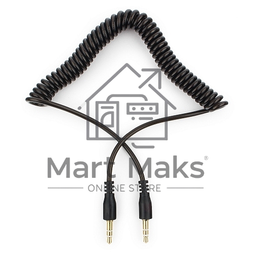 Кабель аудио Cablexpert CCA-405-6, Jack3.5 - Jack3.5, 2м, спиральный