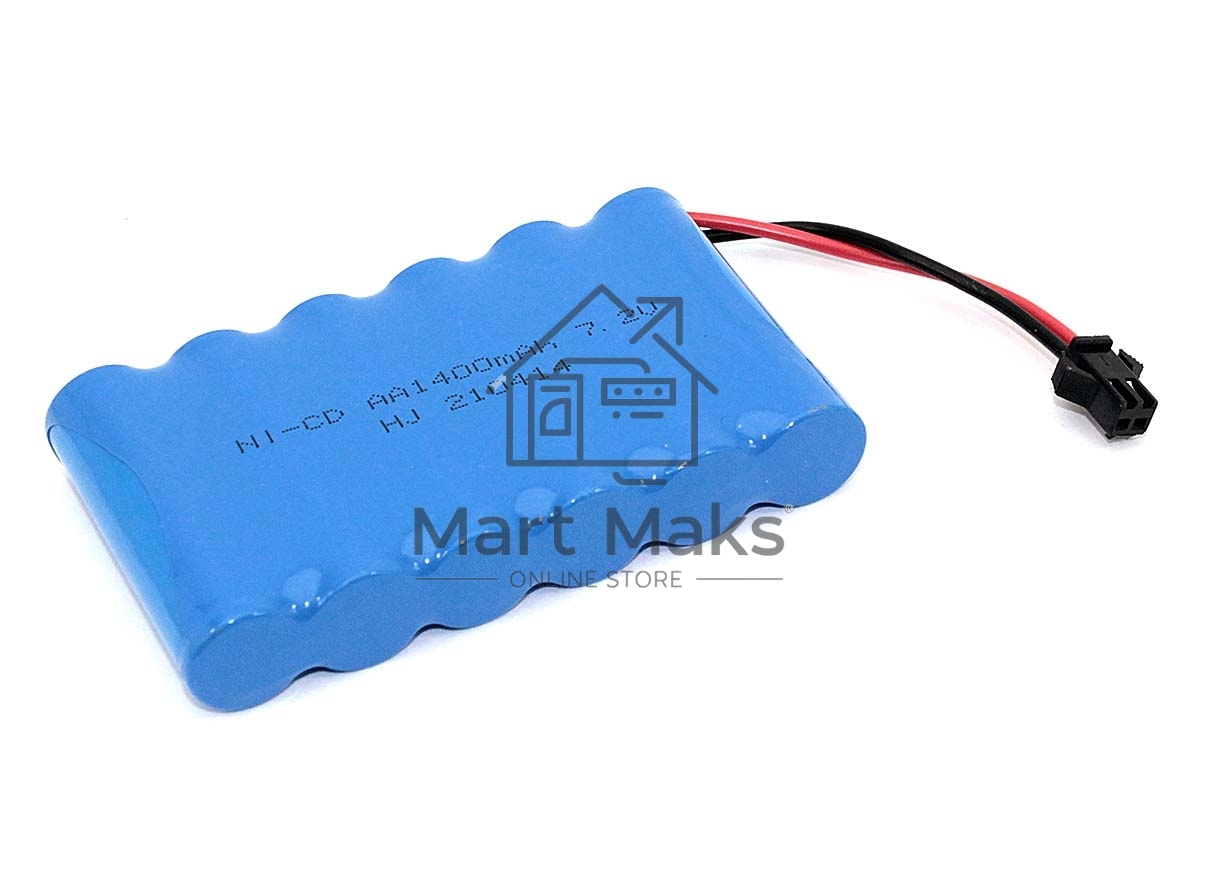 Аккумулятор Ni-Cd 7.2V 1400 mAh AA Flatpack разъем SM
