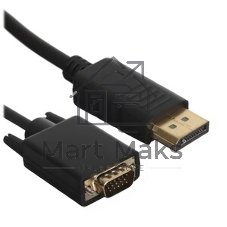 Кабель-переходник VCOM DisplayPort --> VGA_M/M 1,8 м CG607-1.8M