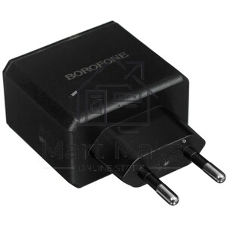Сетевое зарядное устройство BOROFONE (6941991110689) BAS32A 1USB+1Type-C 3.0A QC3.0 PD 30W, черный