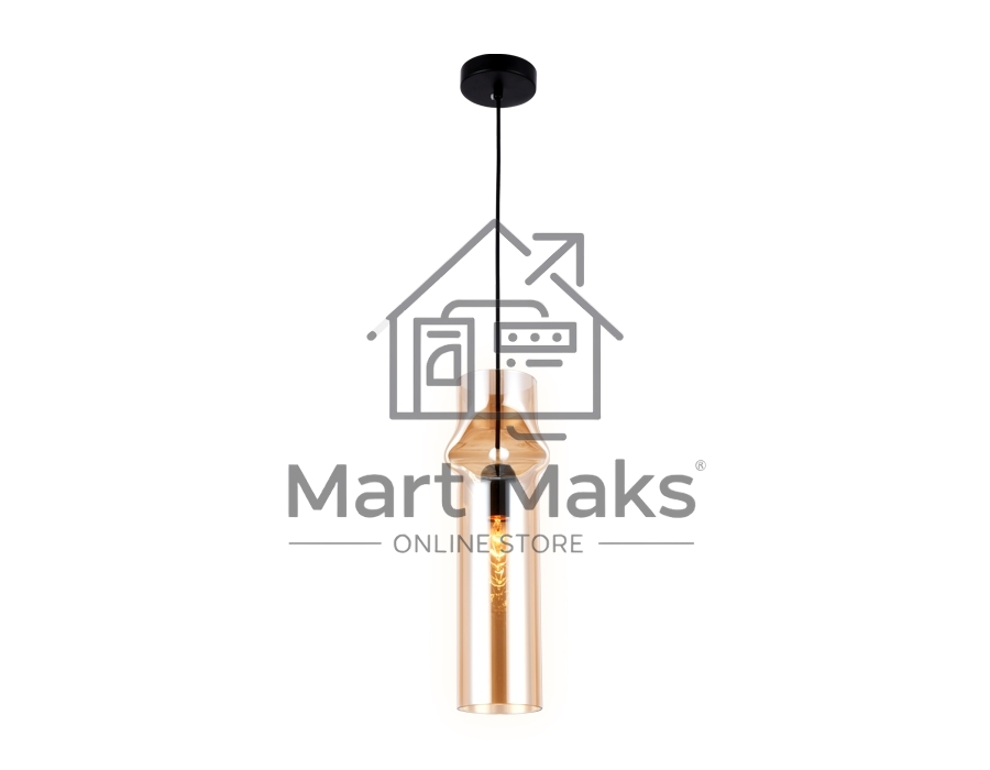 Светильник Ambrella light TR3560 BK/TI черный/янтарь E27 max 40W D130*1200