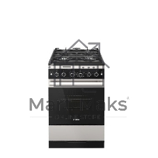 Плита газовая Gefest 5500-02 0069 серебристый/черный, конфорок 4 шт, духовка 52 л, 50 см x 85 см x 58.5 см
