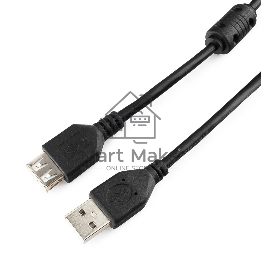 Кабель Gembird PRO CCF-USB2-AMAF-10 USB 2.0 3.0м AM/AF позол.конт., фер.кол., пакет