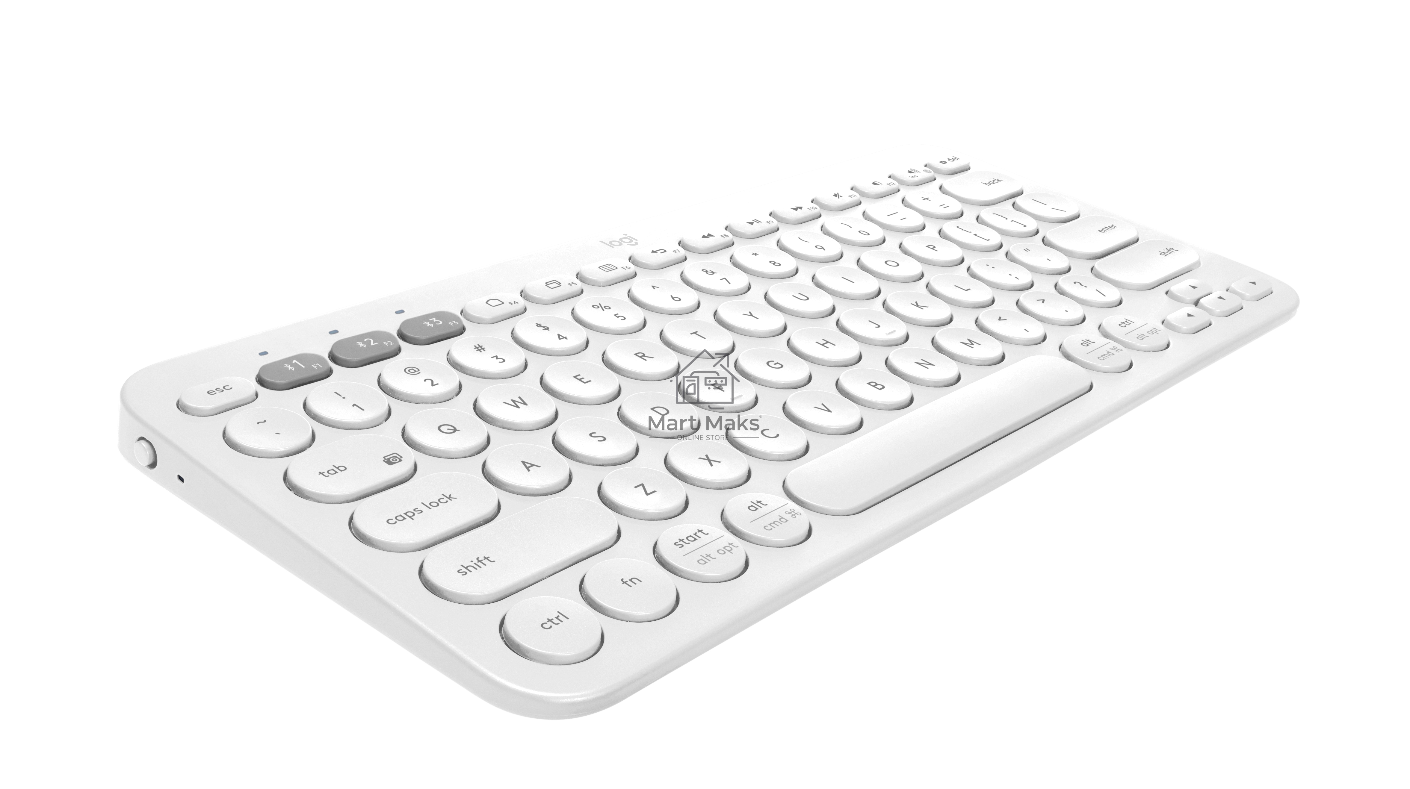 Клавиатура беспроводная Logitech K380, Bluetooth, белый