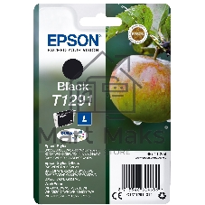 Картридж струйный Epson T1291 (C13T12914012/C13T12914011/C13T12914010) черный (11.2 мл) для SX420W/SX425W/SX525WD/SX620FW/BX305FV/BX305F/BX320FW/BX525WD/BX625FWD