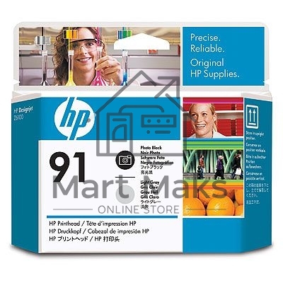 Картридж струйный HP №91 C9463A фото черный/светло-серый печатающая головка для HP Z6100