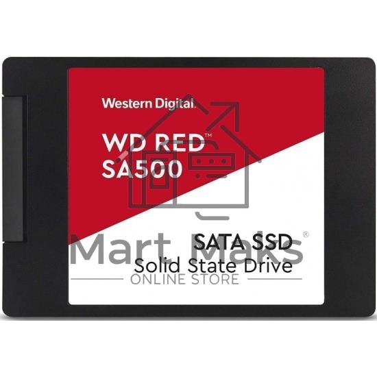 Накопитель SSD WD Red SA500 WDS500G1R0A, 500Gb, SATA III, 2.5