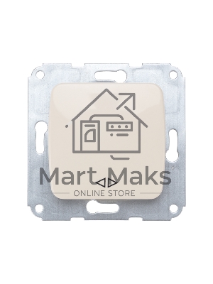 Переключатель DEA 1кл перекрест. с/у 10А мех. Беж KRANZ (1/10/120)