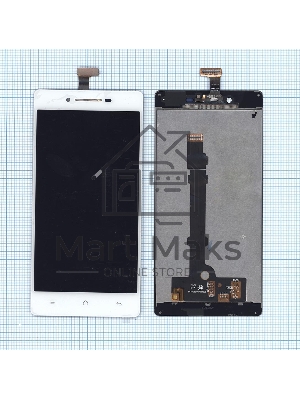 Дисплей для OPPO R1 белый