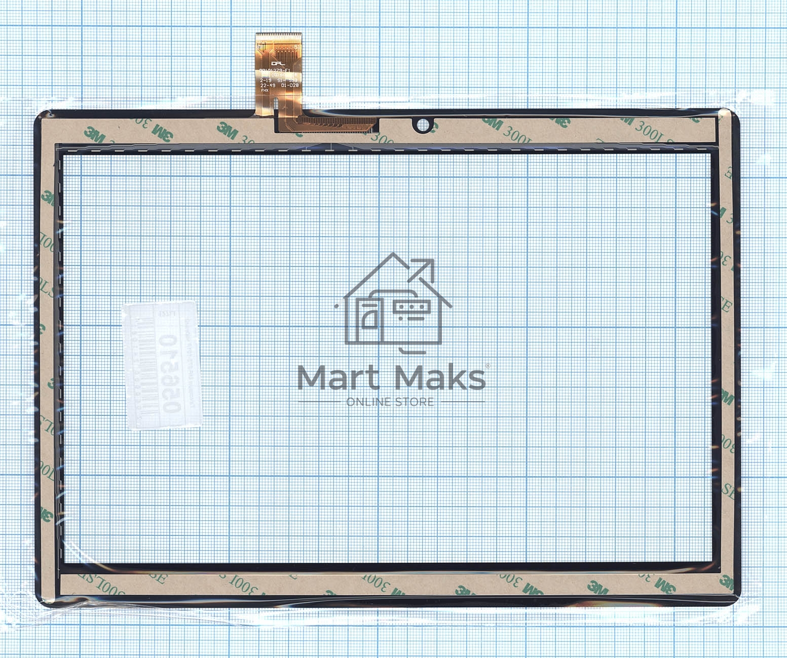 Сенсорное стекло (тачскрин) для XC-PG1010-084-FPC-A1, черное