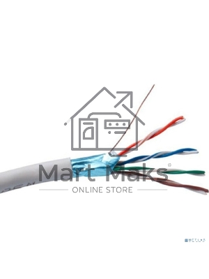 Кабель Exegate FTP 4 пары кат.5e CCA, экран, 305м pullbox, серый