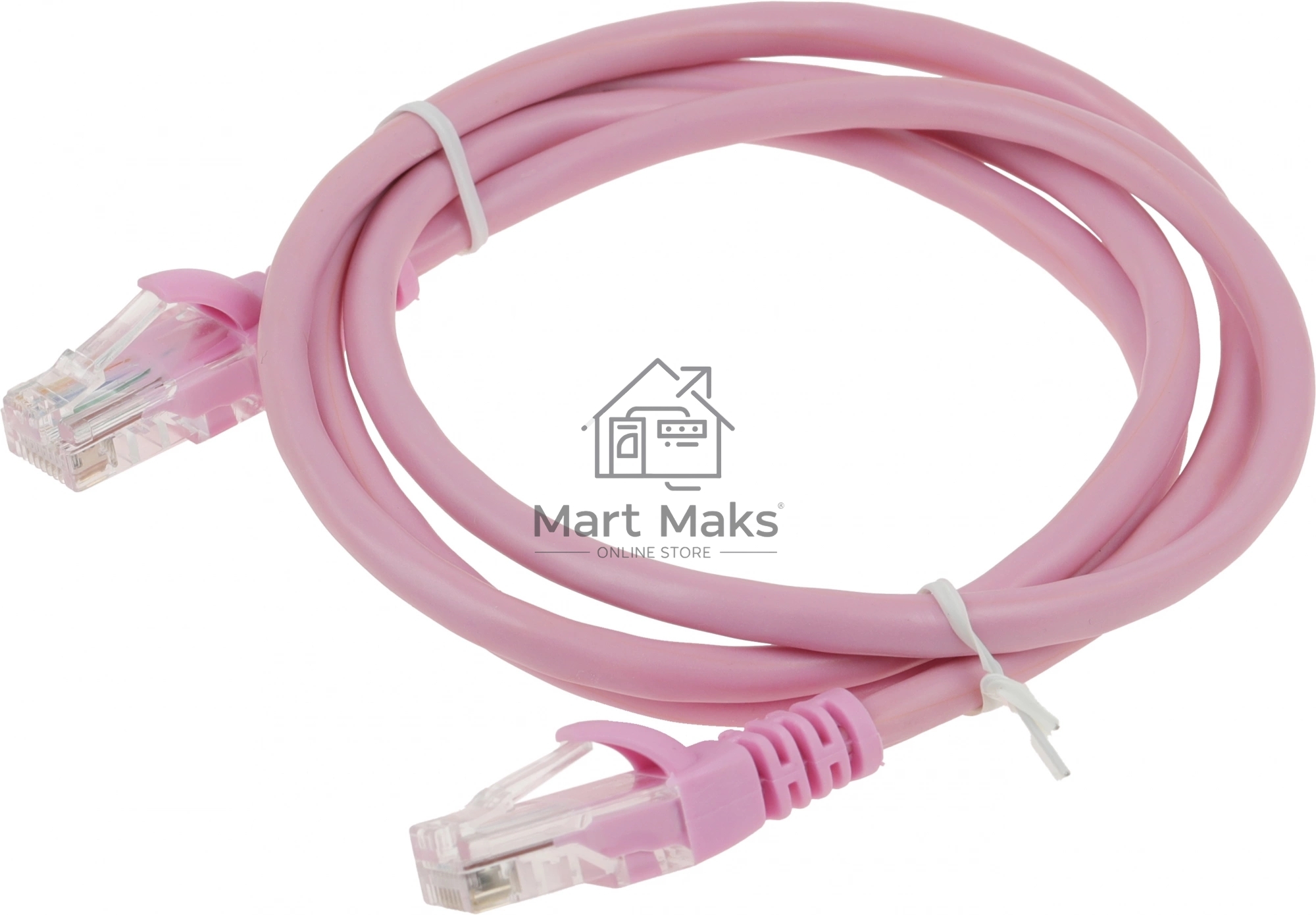 Патч-корд UTP Cablexpert PP12-1m кат.5e, 1м, литой, многожильный (розовый)