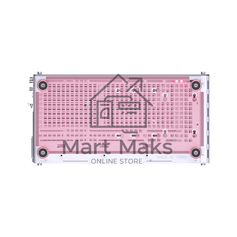 Корпус без блока питания Case JONSBO Z20, Mini-Tower, TG, no fan, 1xUSB-A 3.2 + 1xUSB-C 3.2, mATX, mITX Pink/White