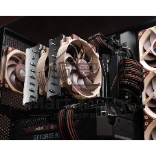 Кулер для процессора/ CPU Cooler Noctua NH-D15 G2 (228W, 4-pin PWM, 168mm, Al/Cu, 8x6mm, 2x140mm, 91.5CFM, 24.8dBA, 1500RPM, S: 1851/1700/1200/115X, AM5/AM4, Beige/Brown)