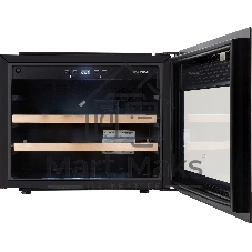 Винный шкаф встраиваемый Hyundai HBWC 0461 SCT 1-нокамерн. черный
